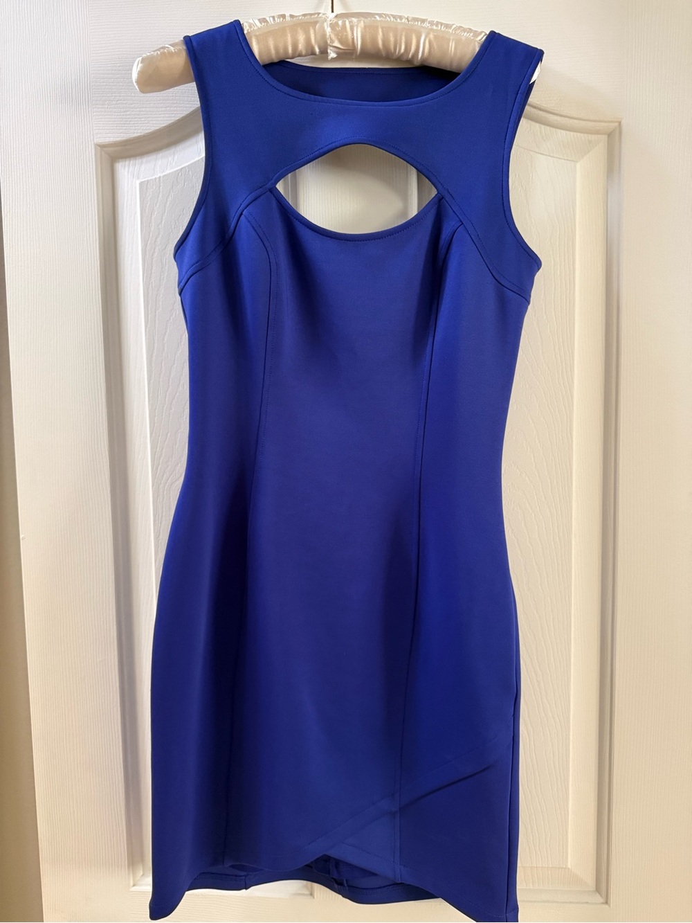 Guess Royal Blue Sleeveless Cutout Mini Dress